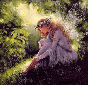 Seated fairy